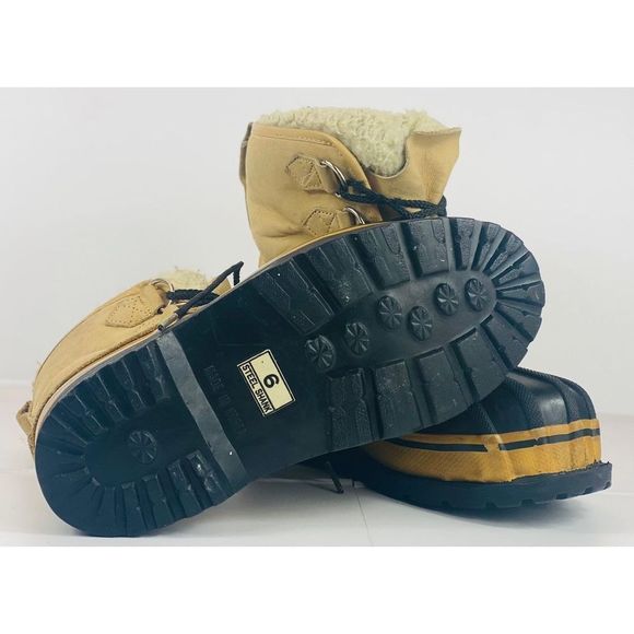 Sorel Caribou II Tan Leather Waterproof Lace Up Winter Boots Women’s 6 - Picture 4 of 5